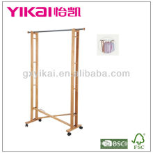 Functional Solid Wood Clothes Rack
